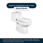 Assento Sanitário Poliester Soft Close Gunna Branco Para Vaso