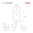 Assento Sanitário Poliester Soft Close Gunna Branco Para Vaso