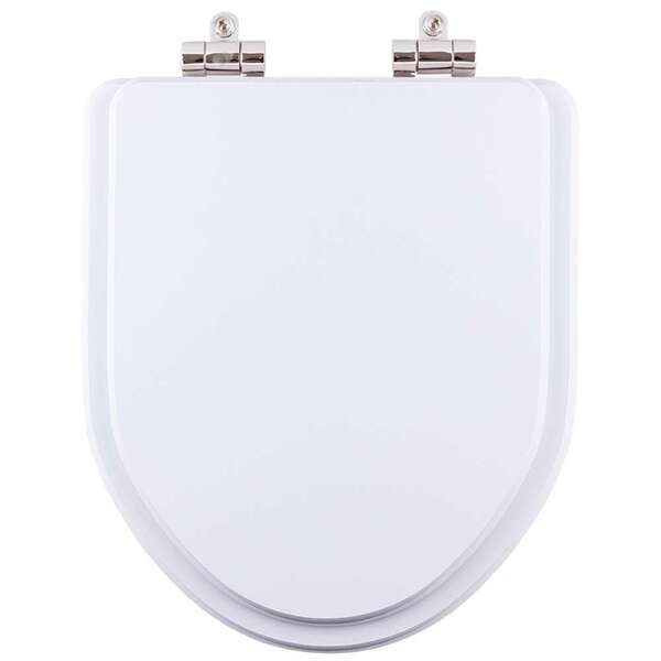 Assento Sanitário Poliester Soft Close Gunna Branco Para Vaso