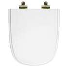 Assento Sanitário Poliéster Soft Close Ibiza Branco Para Vaso