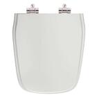 Assento Sanitário Poliester Soft Close Imperium Cinza Prata P