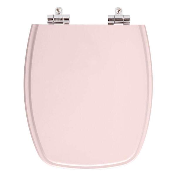 Assento Sanitário Poliester Soft Close Laguna Rose Para Vaso