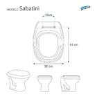 Assento Sanitário Poliester Soft Close Sabatini Branco Para V