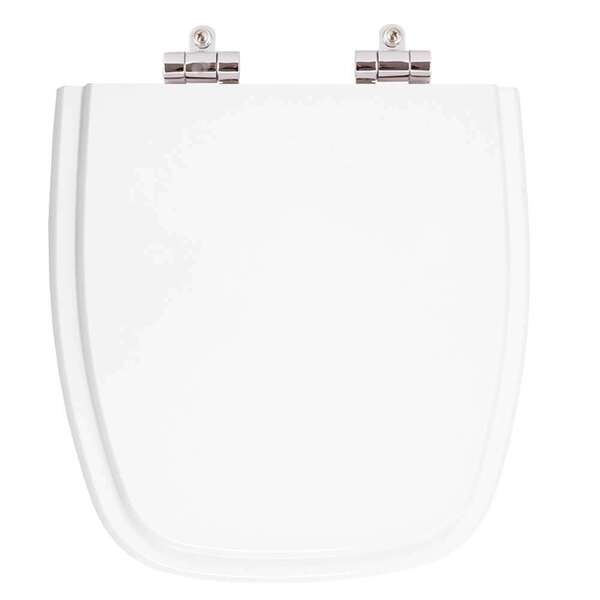 Assento Sanitário Poliester Soft Close Savary Branco Para Vas