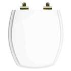 Assento Sanitário Poliéster Soft Close Thema Branco Para Vaso