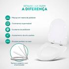 Assento Sanitário Poliester Soft Close Up Branco Para Vaso Ce