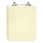 Assento Sanitario Poliester Square Bone (bege Claro) Para Vas