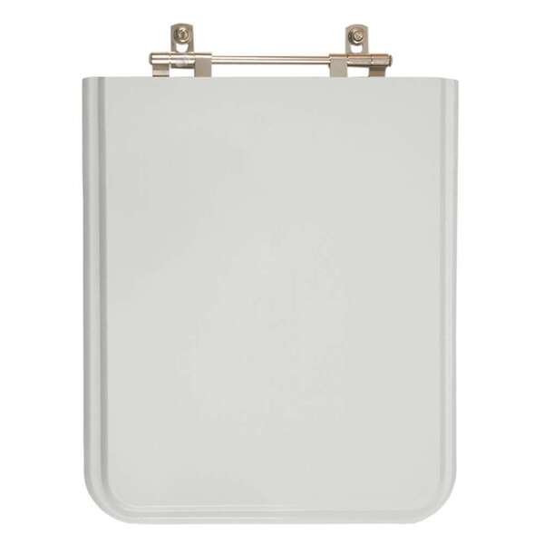 Assento Sanitario Poliester Square Cinza Platina Para Vaso In