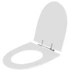 Assento Sanitario Poliester Studio Cinza Platina Vaso Incepa