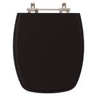 Assento Sanitario Poliester Stylus Preto Para Vaso Celite
