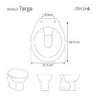 Assento Sanitario Poliester Targa Branco Para Vaso Deca