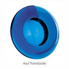 Assento Sanitario Poliester Thema Azul Translucido Para Vaso