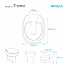 Assento Sanitario Poliester Thema Branco Para Vaso Incepa