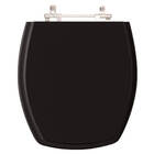 Assento Sanitario Poliester Thema Preto Para Vaso Incepa