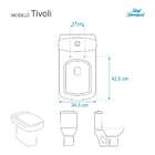 Assento Sanitario Poliester Tivoli Preto Para Vaso Ideal Stan