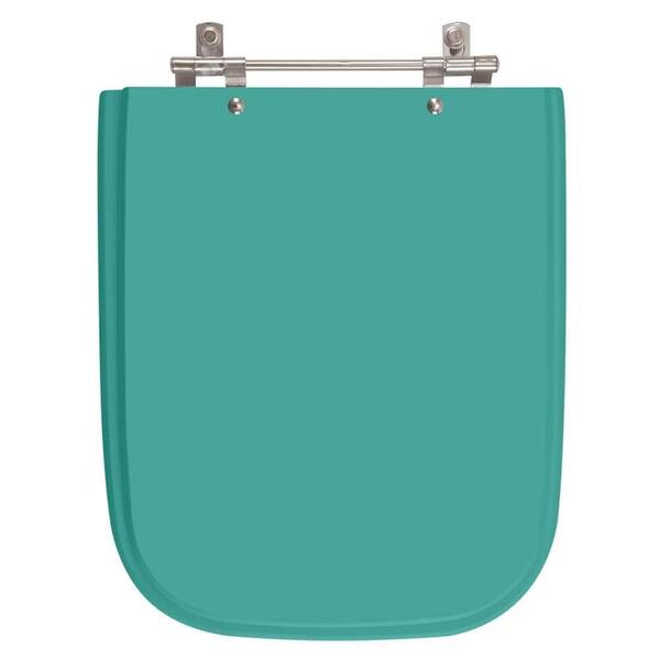Assento Sanitário Poliester Tivoli Verde Aquamarine Para Idea