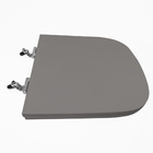 Assento Sanitário Poliéster Unic Deca Super Luxo Cromado Cinz