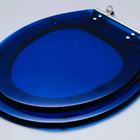 Assento Sanitário Poliéster Universal Azul Translúcido