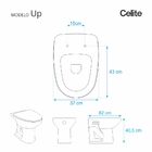 Assento Sanitário Poliester Up Branco Para Vaso Celite