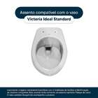 Assento Sanitario Poliester Victoria Silver (cinza Claro) Par