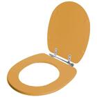 Assento Sanitario Poliester Village Bege Castor Para Vaso Deca