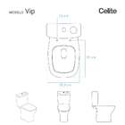 Assento Sanitário Poliéster Vip Branco Para Vaso Celite 6lpf