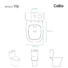 Assento Sanitário Poliéster Vip Celite Super Luxo Cromado Bra