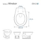 Assento Sanitário Poliéster Windsor Creme Para Vaso Deca Com