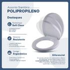 Assento Sanitário Polipropileno Oriane Branco Para Vaso Ideal