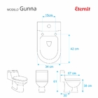 Assento Sanitário Pontto Lavabo Gunna Branco Vaso Eternit