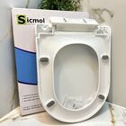 Assento Sanitário Pp Carrara Para Deca Slow Close Branco Sicm