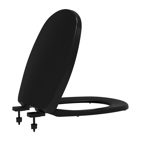 Assento Sanitário Pp Soft Close Aspen/fast/álamo Preto Tupan