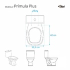 Assento Sanitario Primula Plus Preto Para Vaso Fiori