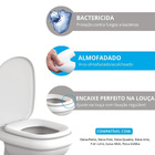 Assento Sanitário Quadra Almofadado Branco Astra