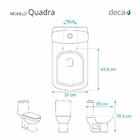 Assento Sanitario Quadra Creme Bege Claro Para Vaso Deca