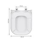 Assento Sanitário Quadra/Debba Polipropileno Fechamento Comum Branco Sensea