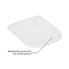 Assento Sanitário Quadra/Debba Polipropileno Fechamento Comum Branco Sensea