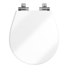 Assento Sanitário Ravena com Fechamento Suave Oval Branco Policlass