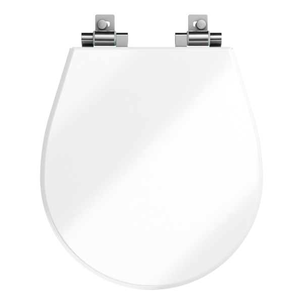 Assento Sanitário Ravena com Fechamento Suave Oval Branco Policlass