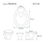 Assento Sanitário Ravena Marrom Para Louça Deca