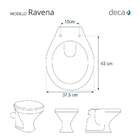 Assento Sanitário Ravena Verde Malva Para Vaso Deca