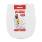 Assento Sanitário Retangular Diversos Modelos Almofadado Branco Mebuki