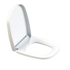 Assento Sanitário Retangular com Fechamento Suave Retangular Polipropileno  Branco Mebuki