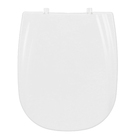 Assento Sanitário Retangular Plástico Almofadado Branco Fechamento Comum Sensea