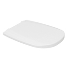Assento Sanitário Retangular Plástico Almofadado Branco Fechamento Comum Sensea