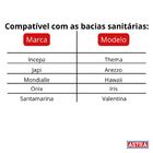 Assento Sanitário Rígido Classique Incepa Thema Astra Preto