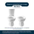 Assento Sanitário Ritz Cinza Real Para Vaso Deca