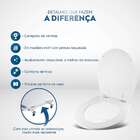 Assento Sanitário Ritz Cinza Real Para Vaso Deca