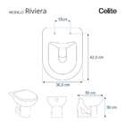 Assento Sanitario Riviera Branco Para Vaso Celite Com Ferrage