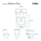 Assento Sanitário Riviera Plus Branco Para Vaso Celite
